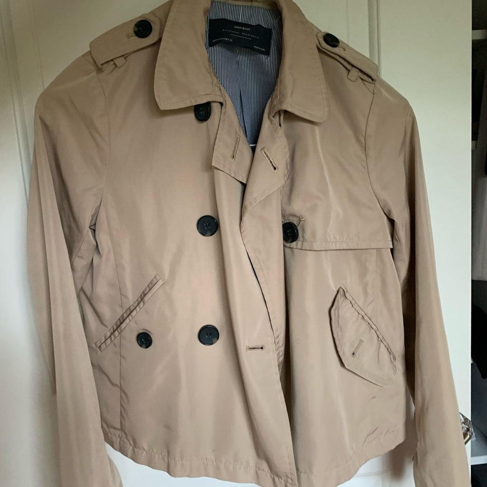 Zara cropped trench coat